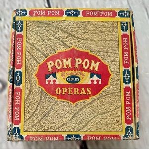 Vintage Pom Pom Operas Cigar Box